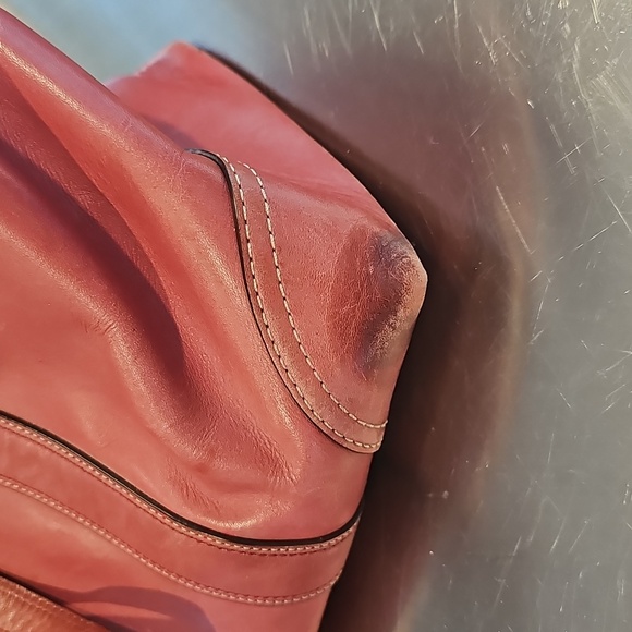 Coach Red/Pink Diaper Bag - Picture 7 of 7